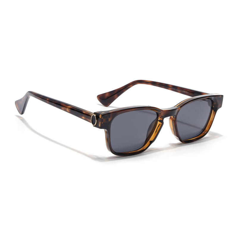 Hector | Demi Brown Wayfarer Sunglasses | Black Lens - MG8716