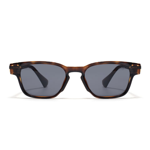 Hector | Demi Brown Wayfarer Sunglasses | Black Lens - MG8716