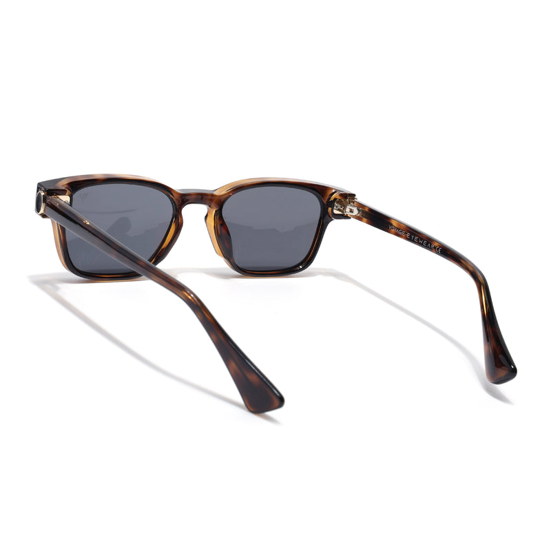 Hector | Demi Brown Wayfarer Sunglasses | Black Lens - MG8716