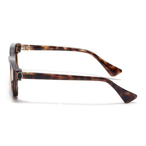 Hector | Demi Brown Wayfarer Sunglasses | Black Lens - MG8716