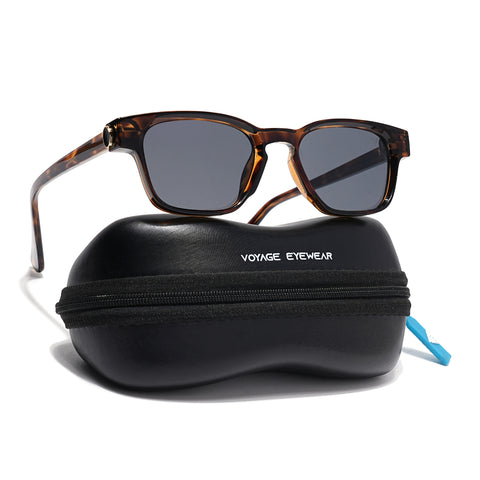 Hector | Demi Brown Wayfarer Sunglasses | Black Lens - MG8716