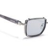Chisel | Silver Square Sunglasses | Grey Lens  - MG7054