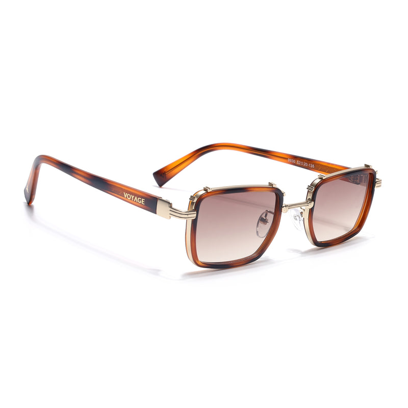 Chisel |  Demi Brown Square Sunglasses | Brown Lens - MG7056