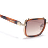 Chisel |  Demi Brown Square Sunglasses | Brown Lens - MG7056