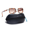 Chisel |  Demi Brown Square Sunglasses | Brown Lens - MG7056