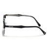 Skyline | Black Half Rim Clubmaster Sunglasses | Grey Lens - MG7100