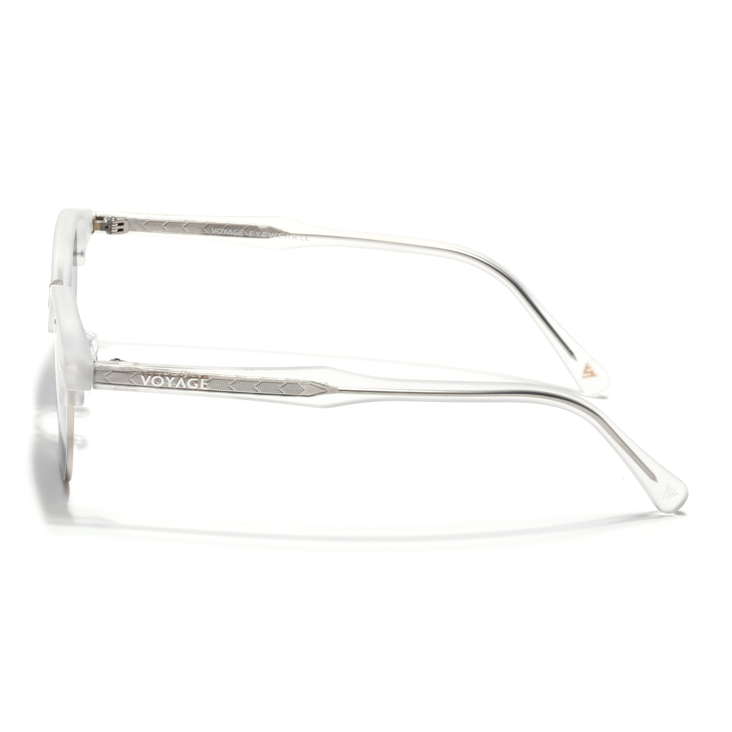 Skyline | Silver & Matt Grey Half Rim Clubmaster Sunglasses | Grey Lens - MG7102