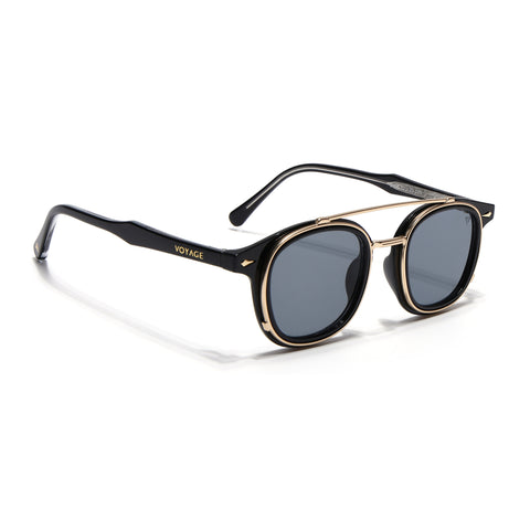 Milano | Golden Wayfarer Sunglasses | Grey Lens - MG7106