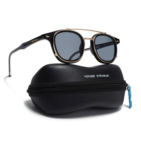Milano | Golden Wayfarer Sunglasses | Grey Lens - MG7106