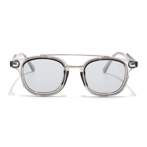 Milano | Transparent Grey Wayfarer Sunglasses | Grey Lens - MG7108