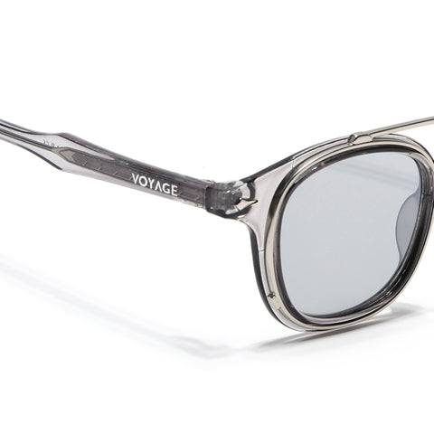 Milano | Transparent Grey Wayfarer Sunglasses | Grey Lens - MG7108