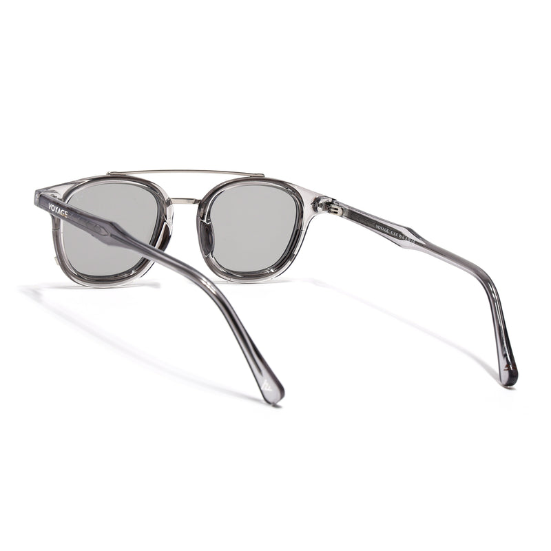 Milano | Transparent Grey Wayfarer Sunglasses | Grey Lens - MG7108