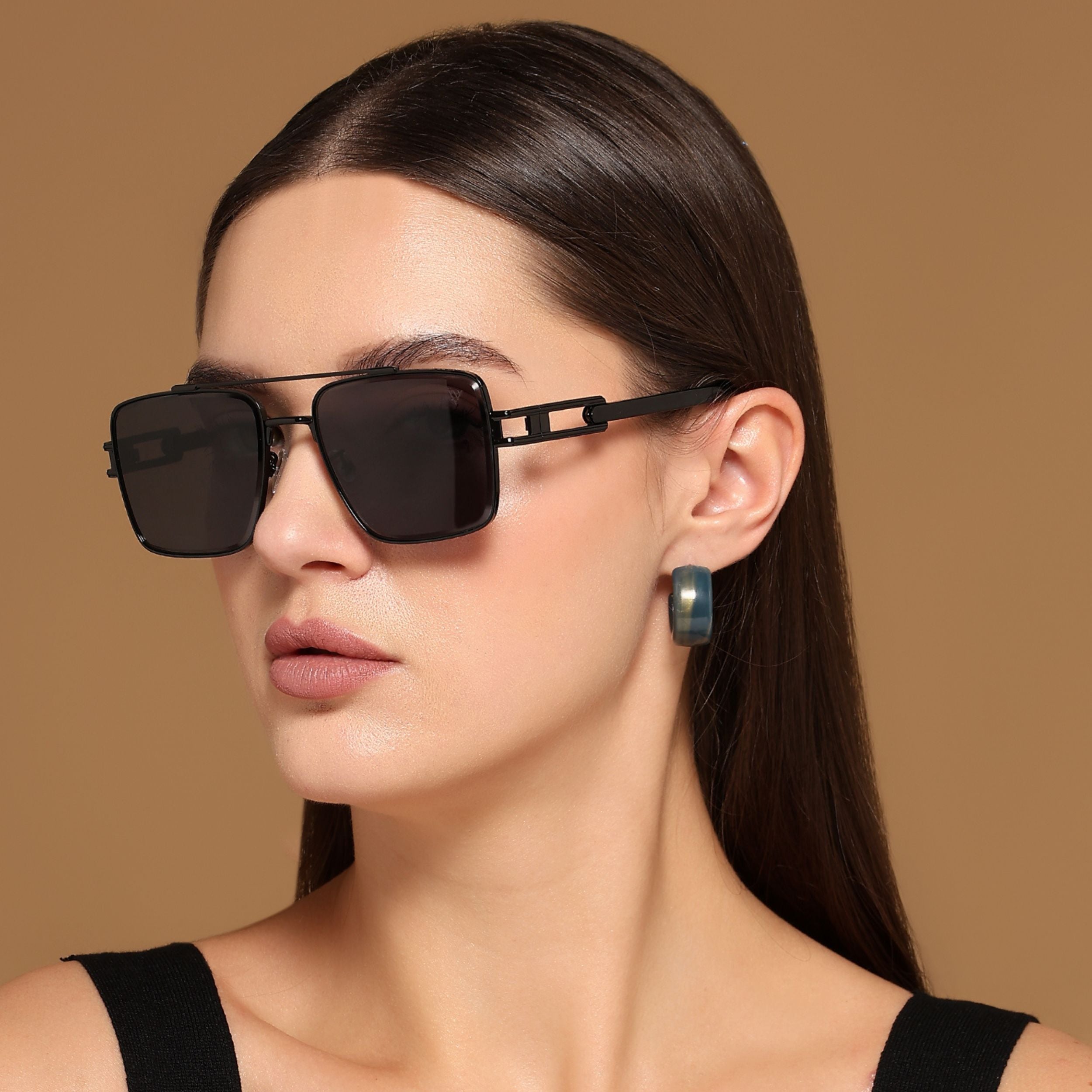 Wayfarer Sunglasses (Black Lens | Black Frame - MG5991)