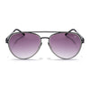 Black & Silver Polarized Aviator Sunglasses - PMG4291