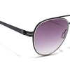 Black & Silver Polarized Aviator Sunglasses - PMG4291