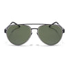 Black & Silver Polarized Aviator Sunglasses - PMG4292