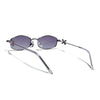 Hexagonal Sunglasses for Men & Women (Black Lens | Silver Frame - SLMG7777)