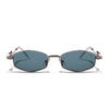Hexagonal Sunglasses for Men & Women (Green Lens | Rose Gold Frame - SLMG7779)