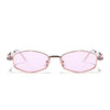 Hexagonal Sunglasses for Men & Women (Pink Lens | Rose Gold Frame - SLMG7780)