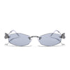 Hexagonal Sunglasses for Men & Women (Black Lens | Silver Frame - SLMG7786)