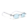 Hexagonal Sunglasses for Men & Women (Green Lens | Silver Frame - SLMG7787)