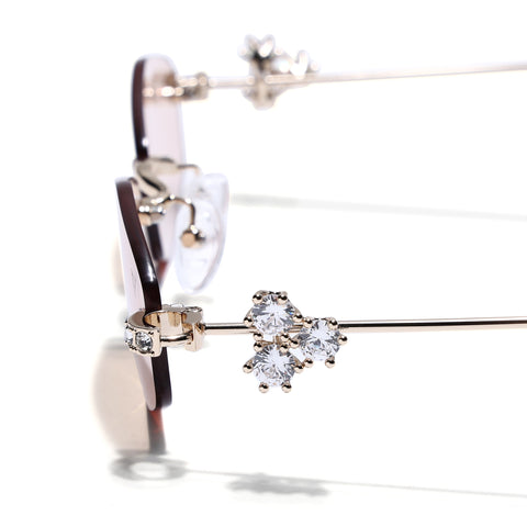 Hexagonal Sunglasses for Men & Women (Brown Lens | Golden Frame - SLMG7788)