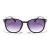 Lyra | Square Sunglasses (Grey & Clear Lens | Black Frame - MG3184)