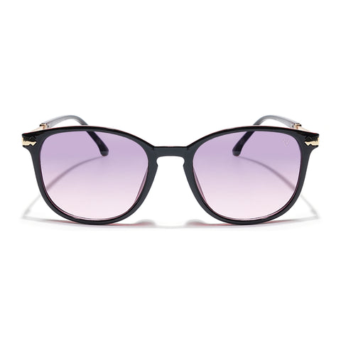 Lyra | Square Sunglasses (Grey Lens | Dark Brown Frame - MG3185)