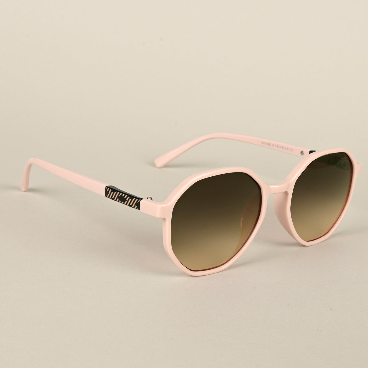 Voyage Green & Pink Geometric Sunglasses for Women - MG4241