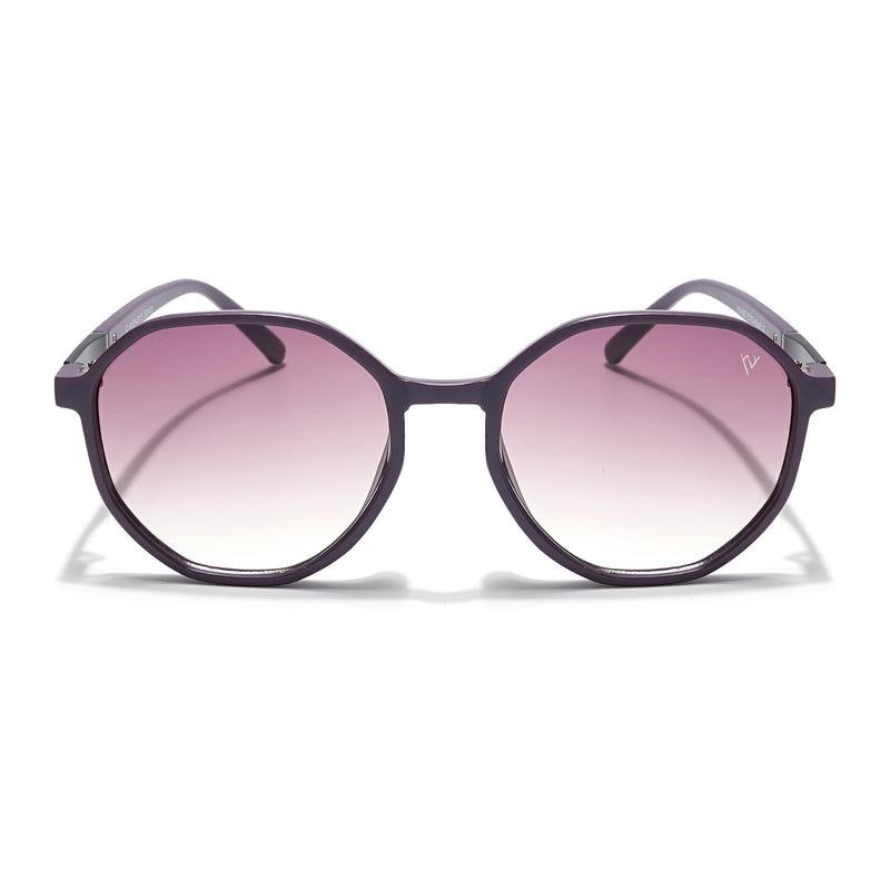 Round Brown & Clear Sunglasses - MG4242