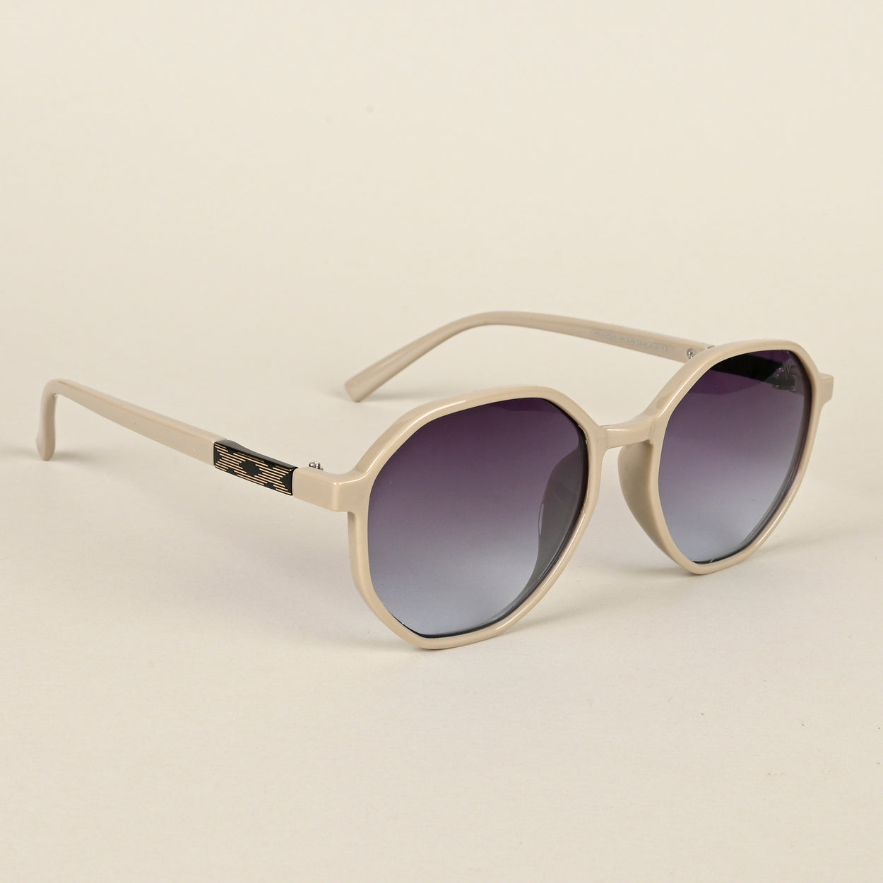 Voyage Purple & Blue Geometric Sunglasses for Women - MG4243