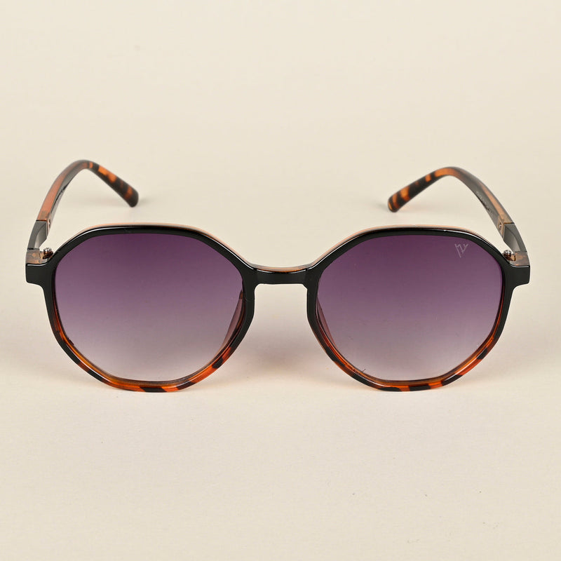 Purple & Clear Round Sunglasses - MG4244