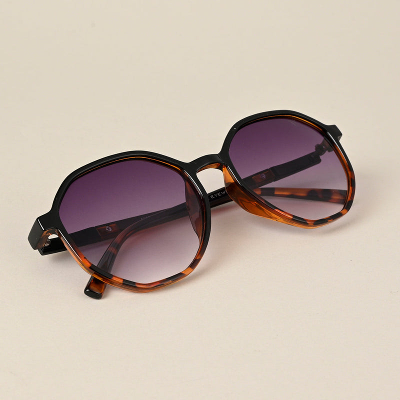 Purple & Clear Round Sunglasses - MG4244