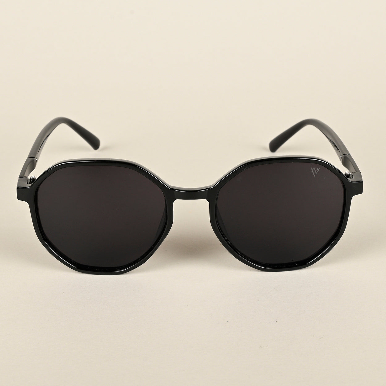 Voyage Black Geometric Sunglasses for Women (A3098MG4246)