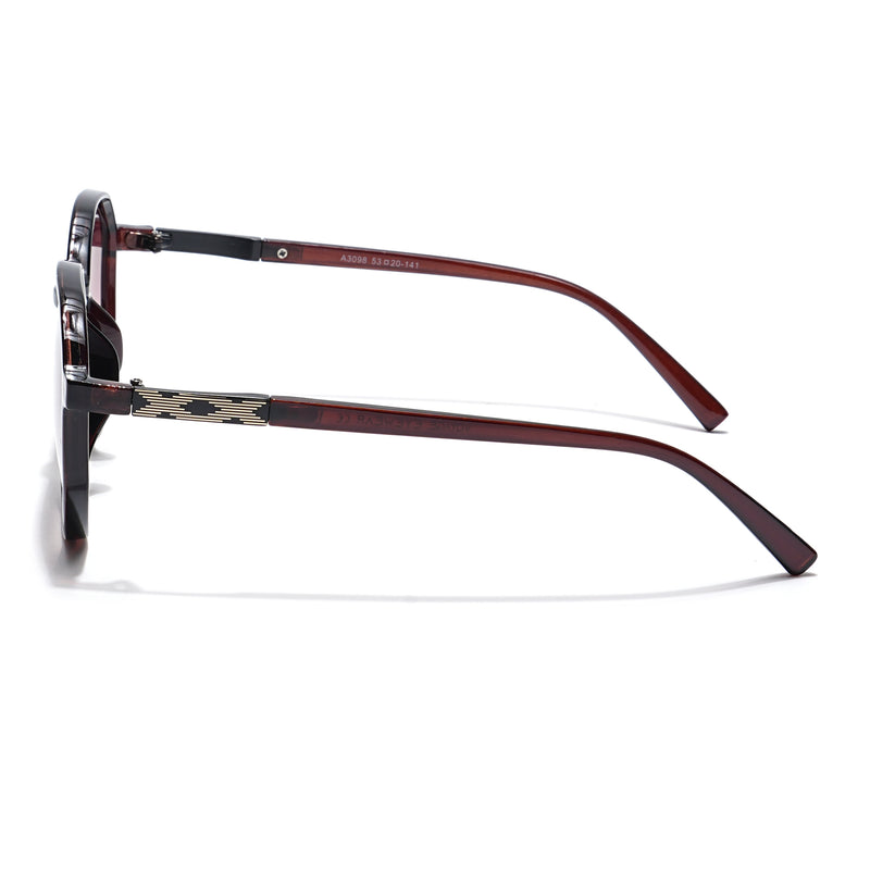Round Brown Sunglasses - MG4247