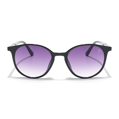 Purple & Clear Round Sunglasses - MG4268