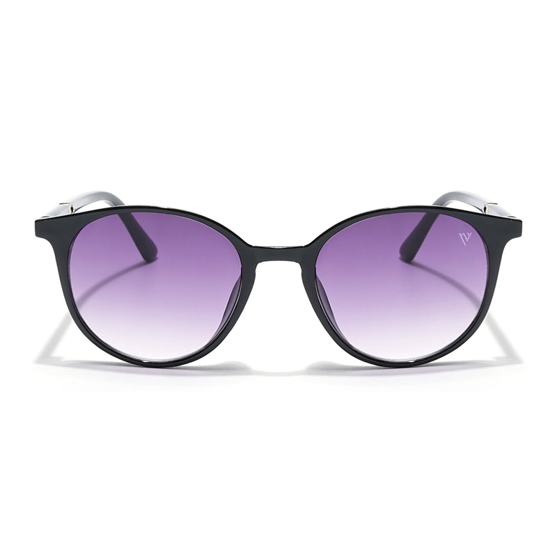 Purple & Clear Round Sunglasses - MG4268