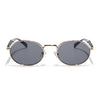 Celeste | Golden Oval Sunglasses | Grey Lens - MG6889
