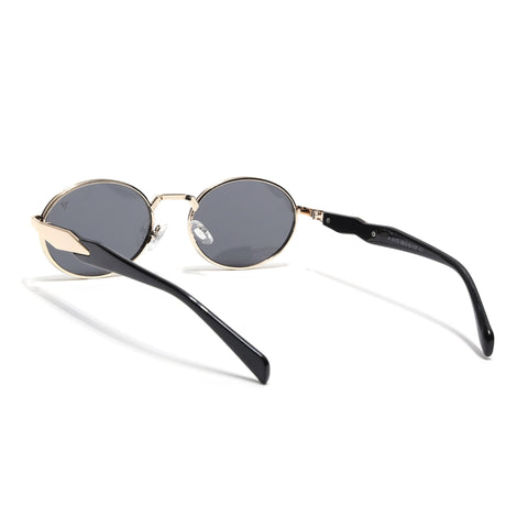 Celeste | Golden Oval Sunglasses | Grey Lens - MG6889