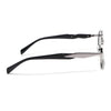 Celeste | Silver Oval Sunglasses | Olive & Clear Lens - MG6891