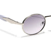 Celeste | Silver Oval Sunglasses | Light Grey & Clear Lens  - MG6892