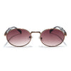 Celeste Oval Sunglasses for Men & Women (Brown & Clear Lens | Brown Frame - MG7244)