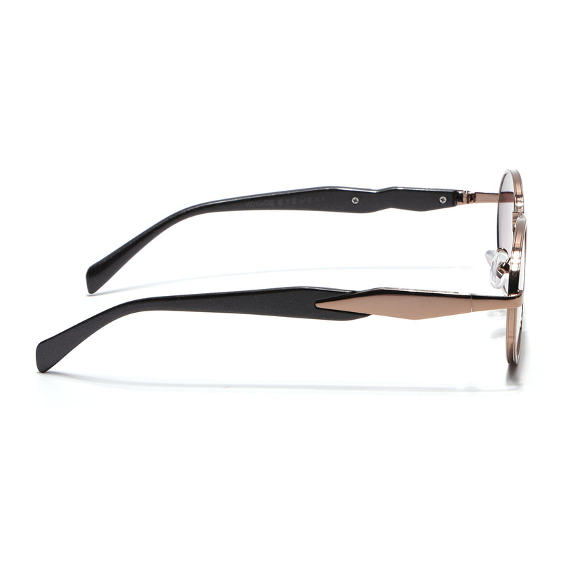 Celeste Oval Sunglasses for Men & Women (Brown & Clear Lens | Brown Frame - MG7244)