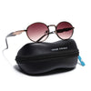 Celeste Oval Sunglasses for Men & Women (Brown & Clear Lens | Brown Frame - MG7244)