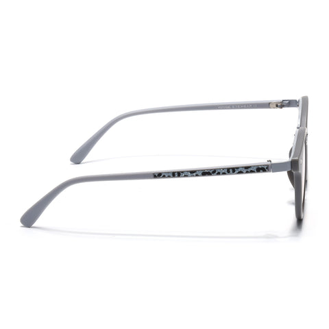 Round Sunglasses for Women (Grey & Pink Lens | Grey Frame - MG7249)