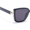 Matt Black Cateye Sunglasses - MG4926