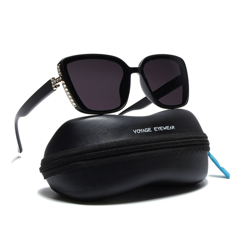 Matt Black Cateye Sunglasses - MG4926