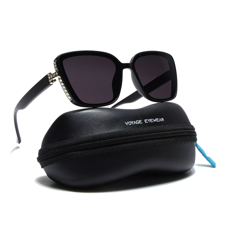 Matt Black Cateye Sunglasses - MG4926