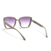 Cateye Sunglasses for Women (Purple & Clear Lens | Nude Frame - MG7540)