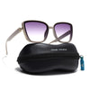 Cateye Sunglasses for Women (Purple & Clear Lens | Nude Frame - MG7540)